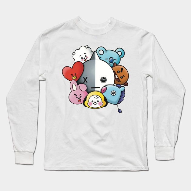 BT21 BTS Long Sleeve T-Shirt by TeeLisa